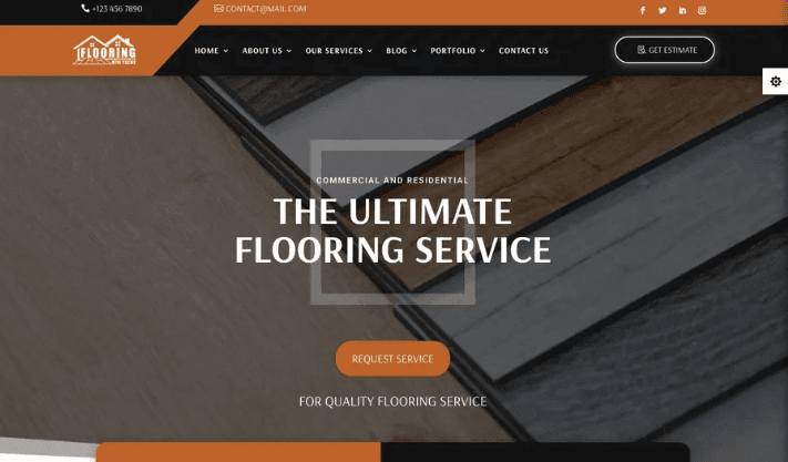 Divi Flooring Services Theme