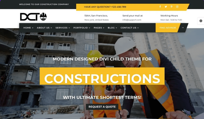 Divi Construction Theme