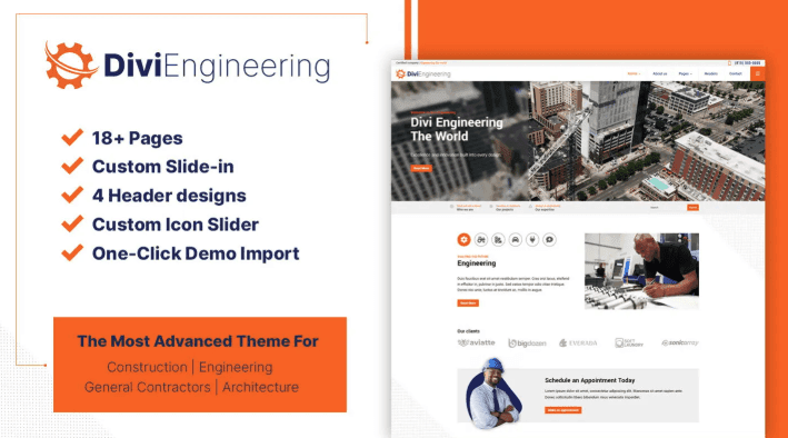 Divi Engineering Theme