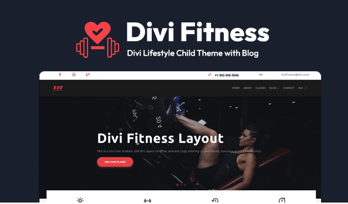 Divi Fitness Theme