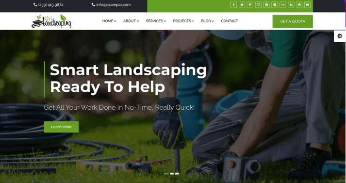 Divi Landscaping Multi-Page Theme