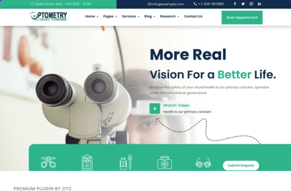 Divi Optometry Theme