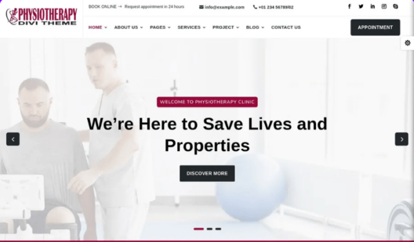 Divi Physiotherapy Theme