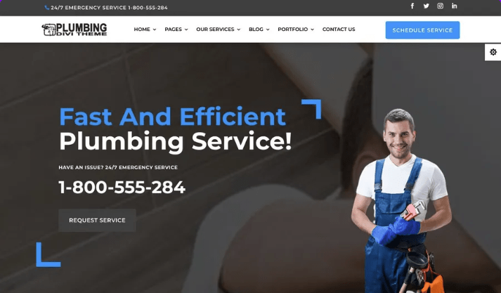 Divi Plumber Theme