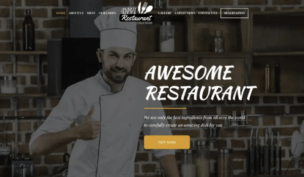 Divi Restaurant Theme